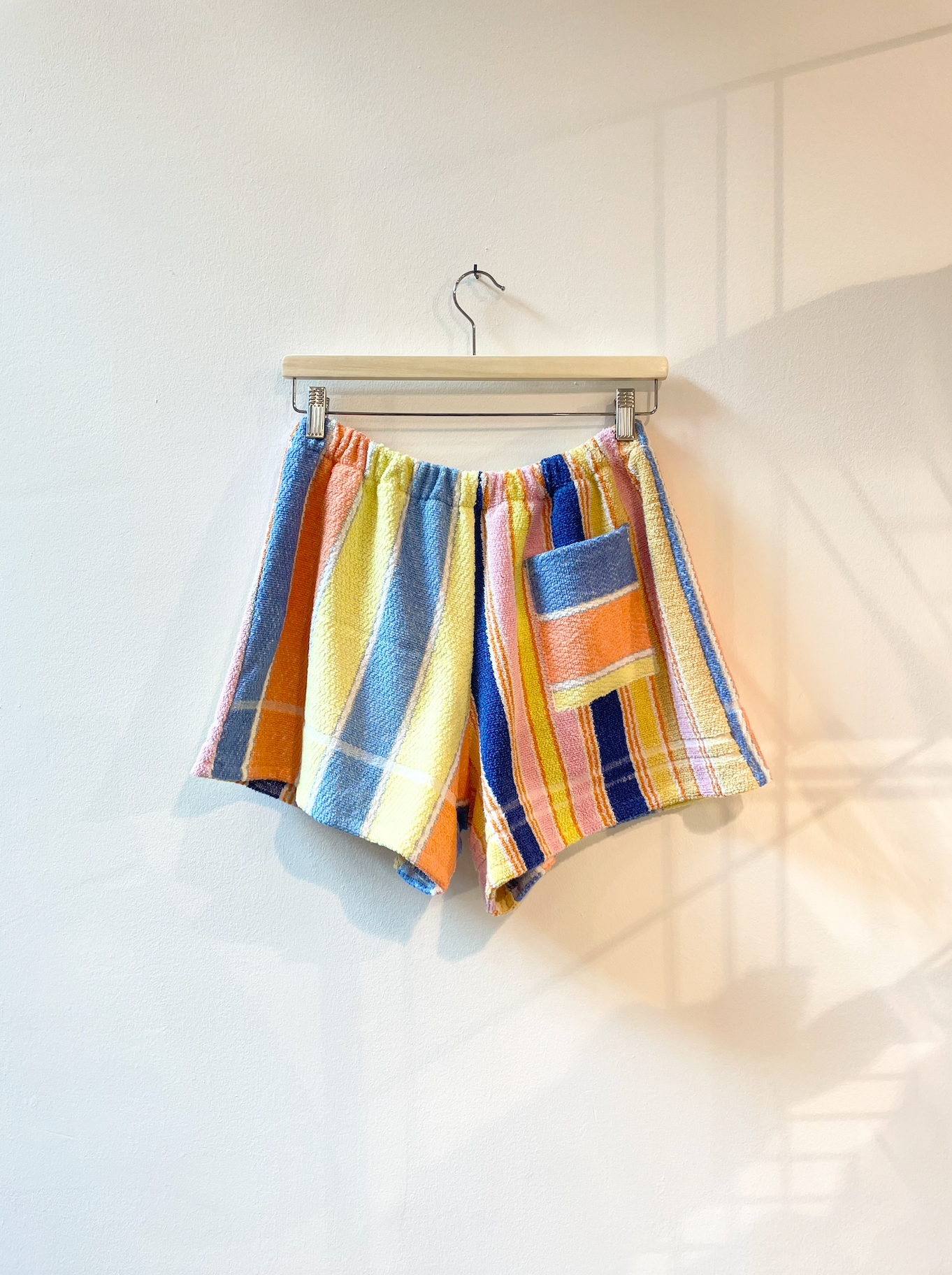 Frottee Shorts pastell stripes