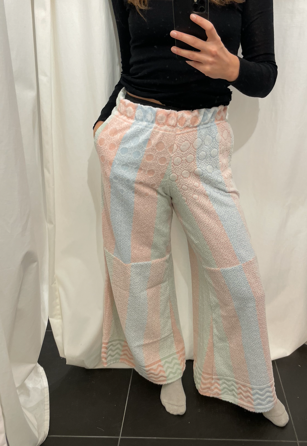 Frottee Pants cozy pastell, M