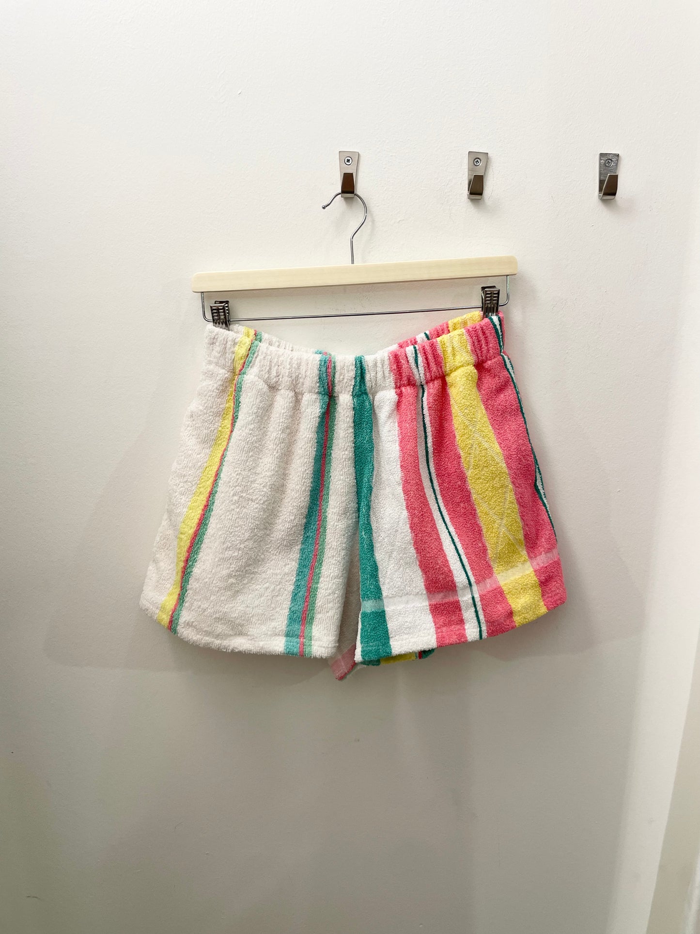 Frottee Shorts neon stripes / M