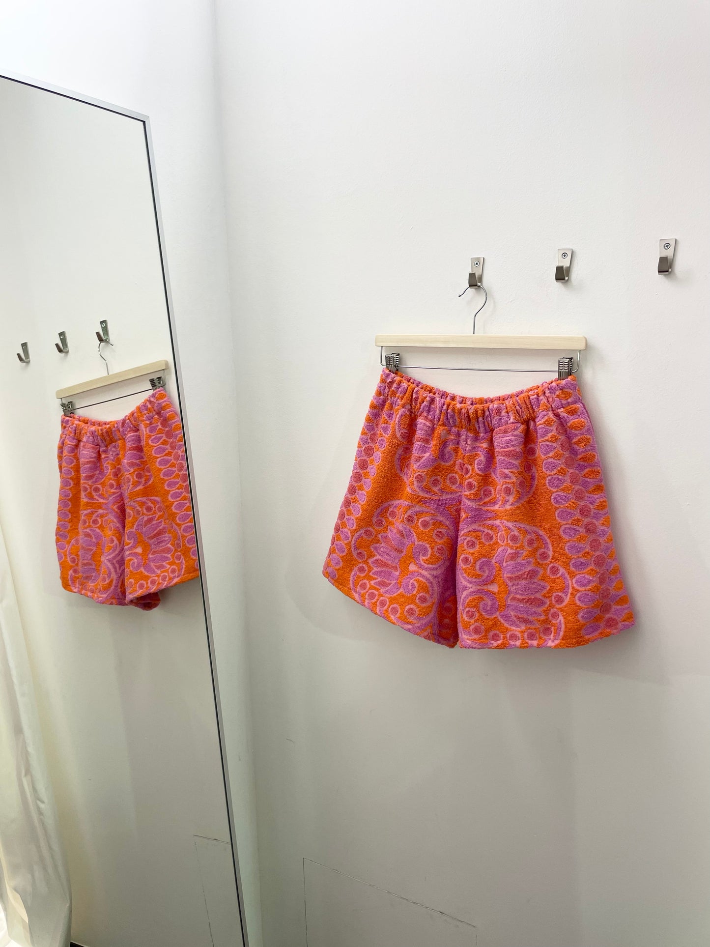 Frottee Shorts neon jacquard / M