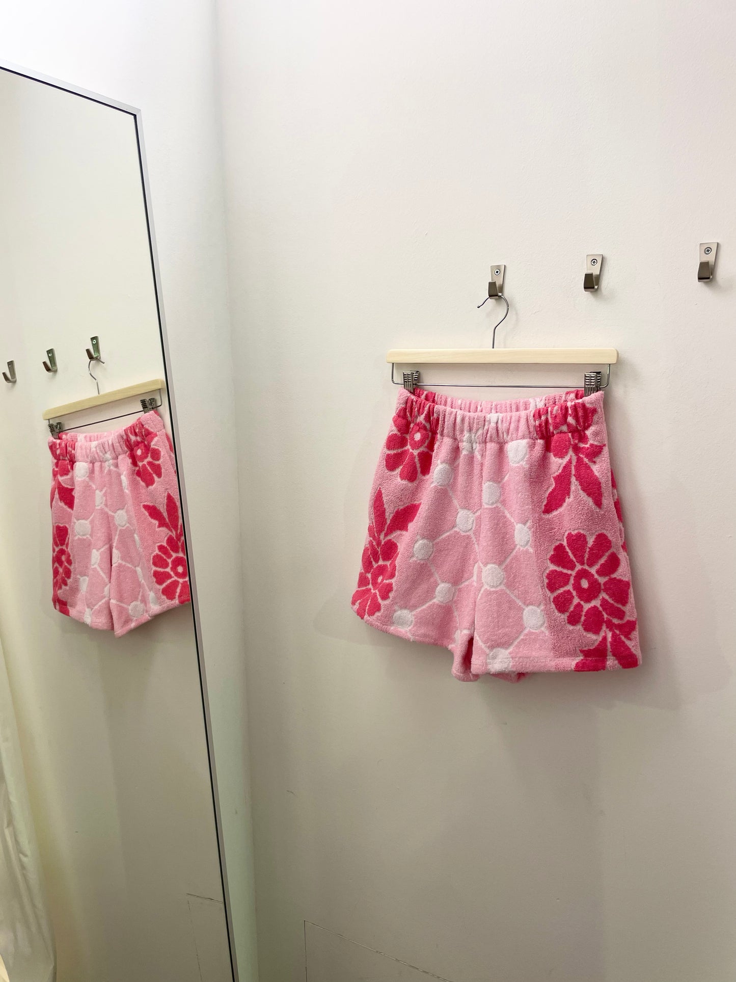 Frottee Shorts rose flower dream / M